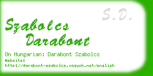 szabolcs darabont business card